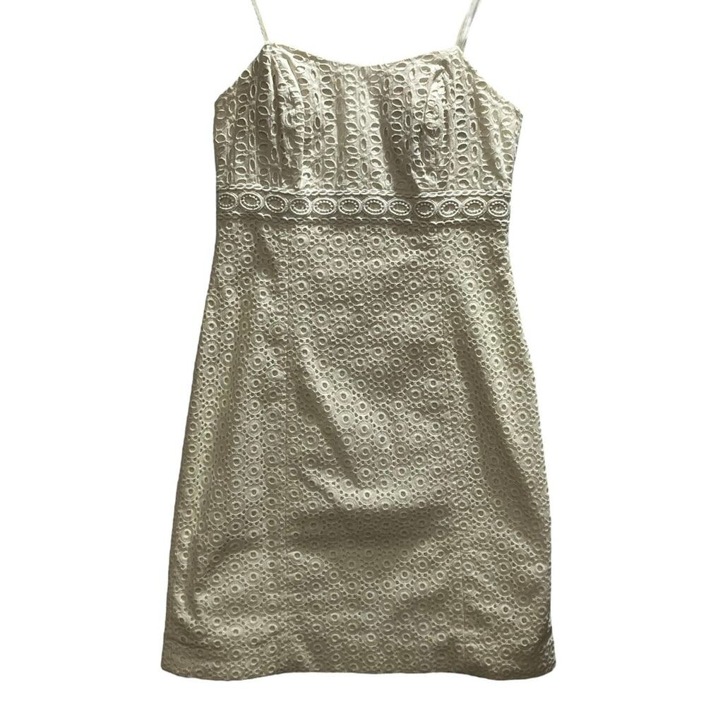 Lilly Pulitzer Liz Resort White Bubble Eyelet MuniDress  Style#: 001570 ‎ Sz 00